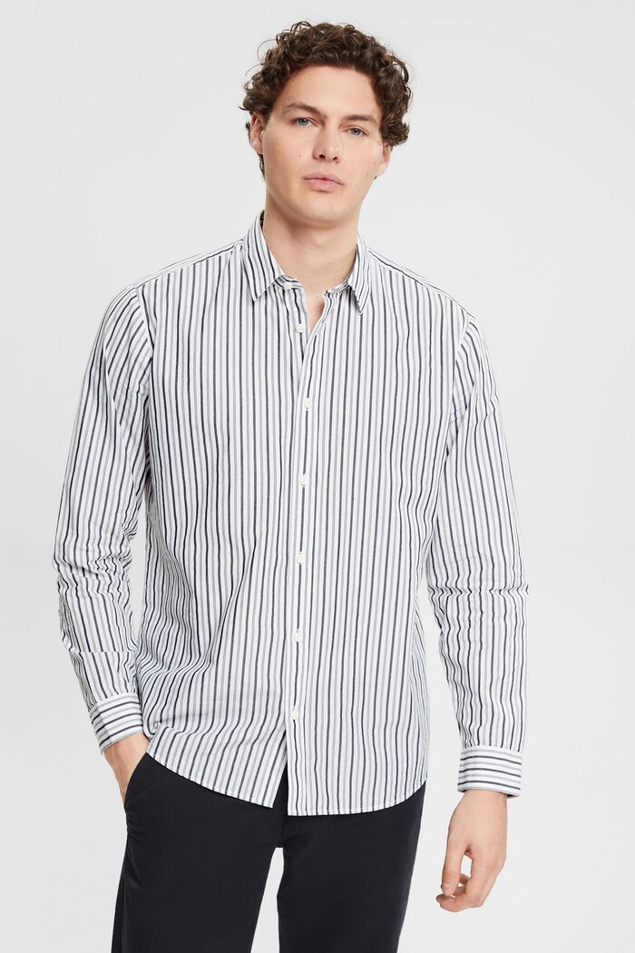Striped shirt, WHITE, detail image number 0