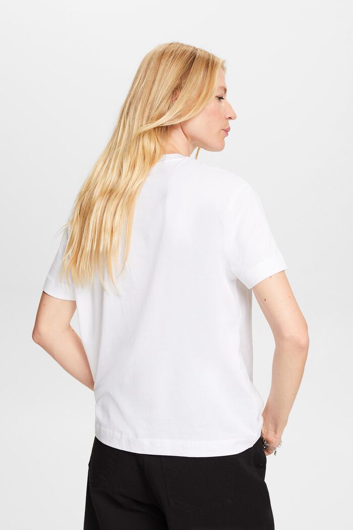 Organic Cotton T-Shirt, WHITE, detail image number 3