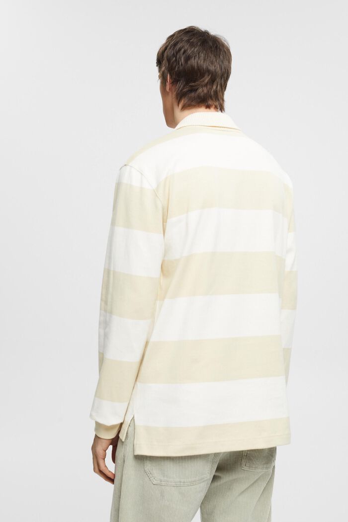 Striped rugby polo, OFF WHITE, detail image number 3