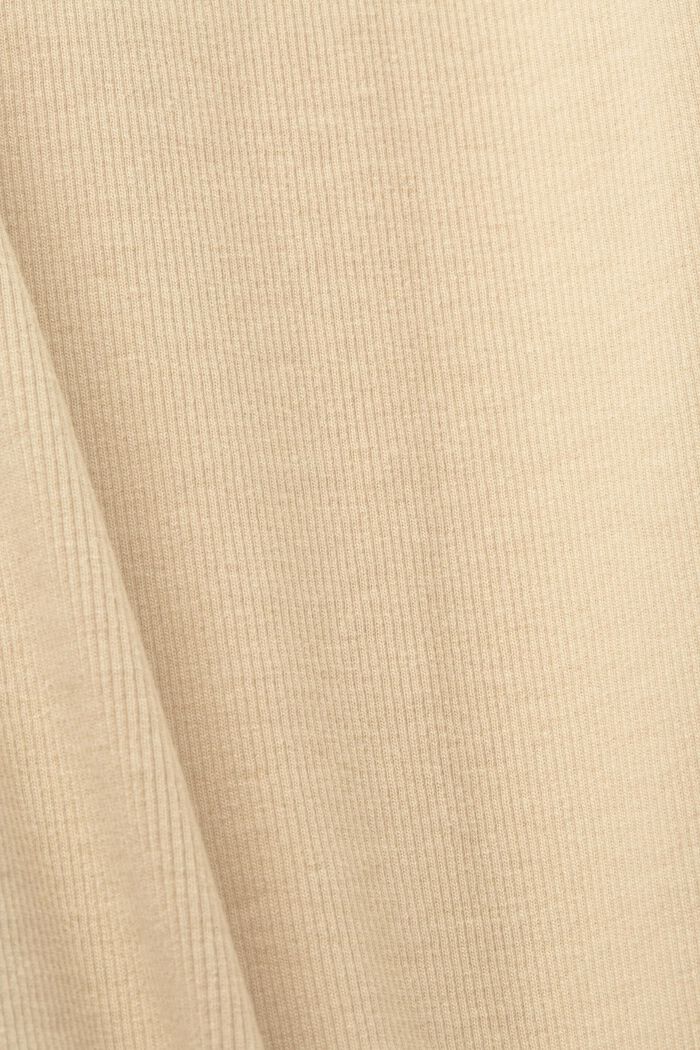 Ribbed tank top, SAND, detail image number 6
