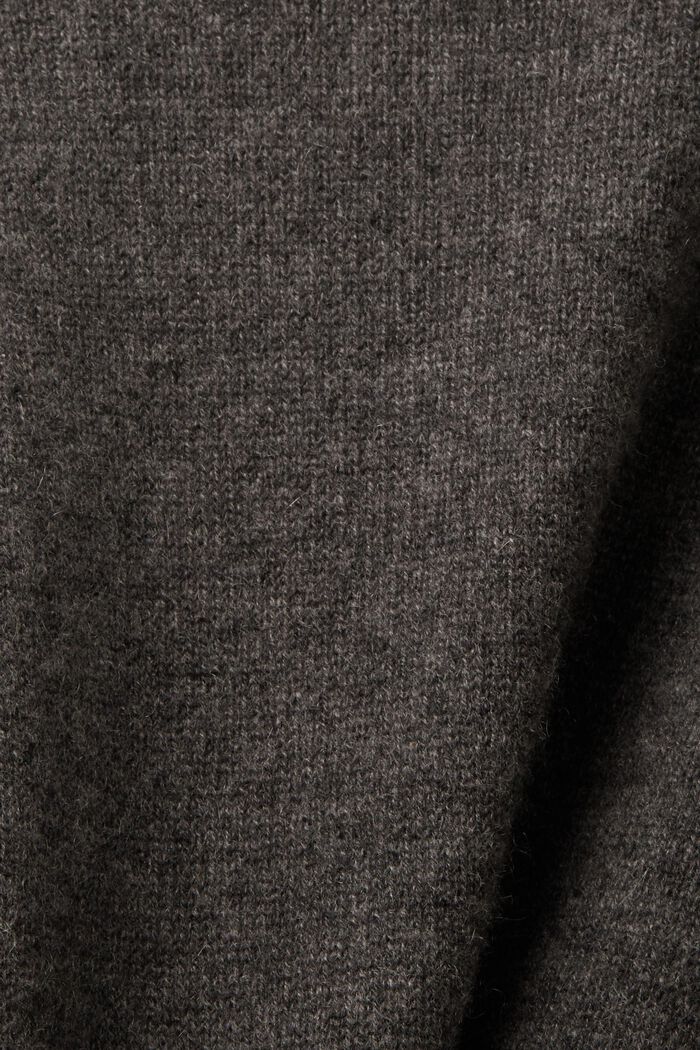 Cashmere Crewneck Sweater, ANTHRACITE, detail image number 5