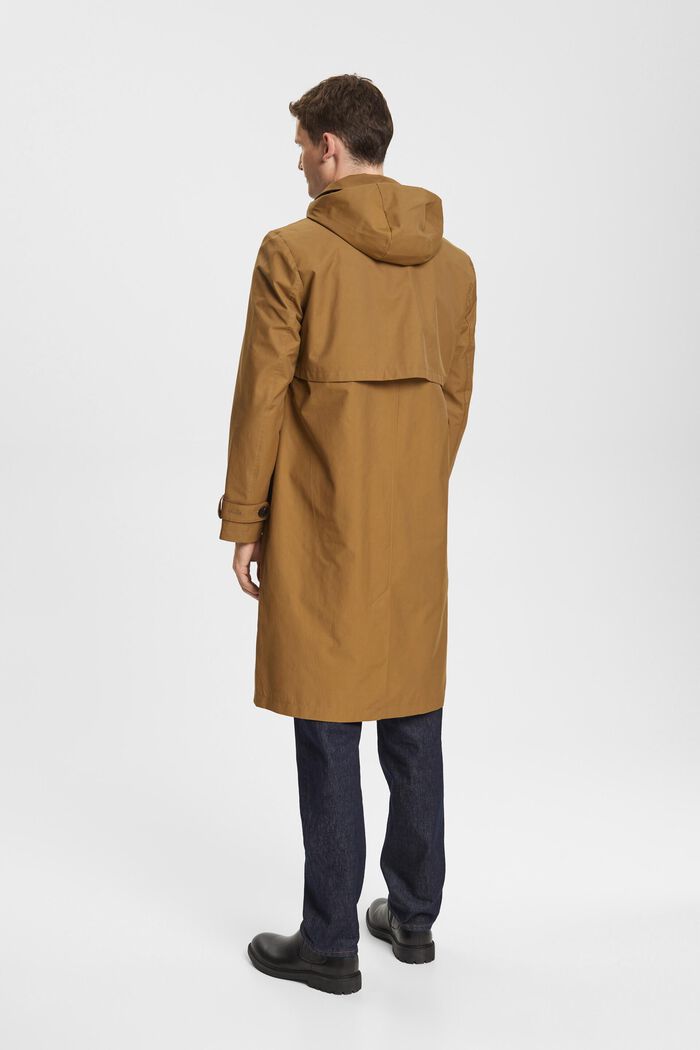 Trench coat with detachable hood, TAUPE, detail image number 3