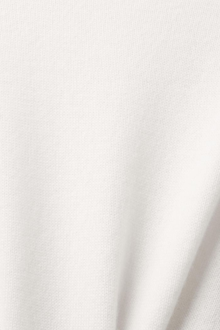 Cashmere Crewneck Sweater, OFF WHITE, detail image number 5