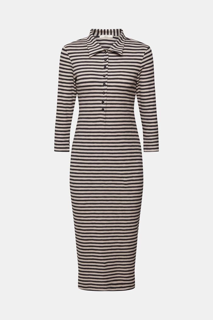 Striped polo dress, LIGHT TAUPE, detail image number 2