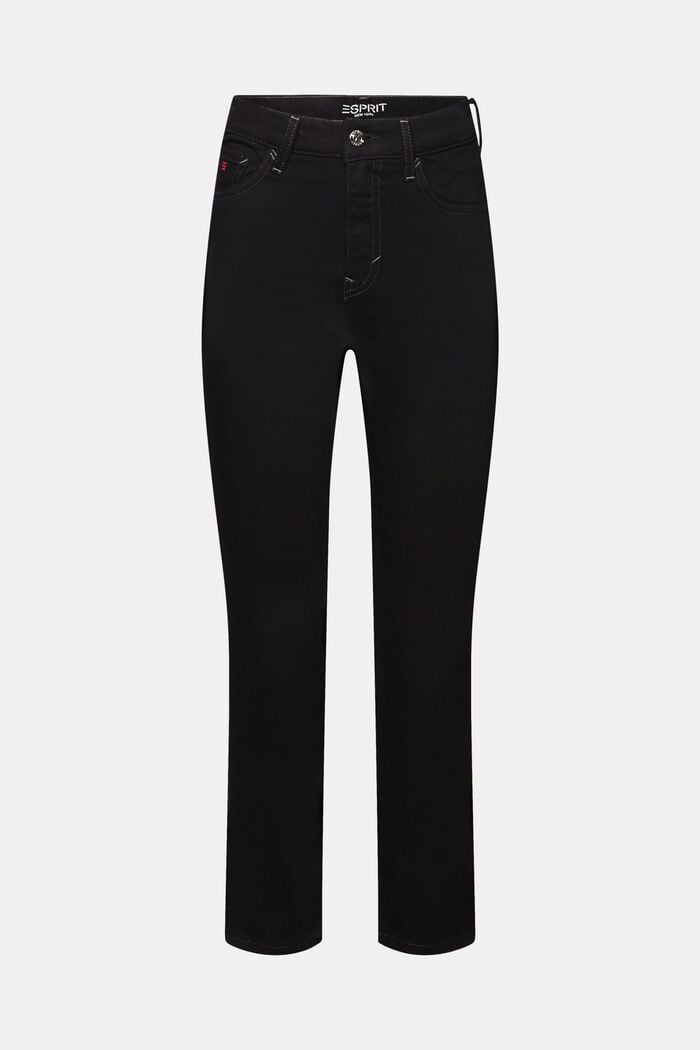 Retro High-Rise Slim Jeans, BLACK RINSE, detail image number 7