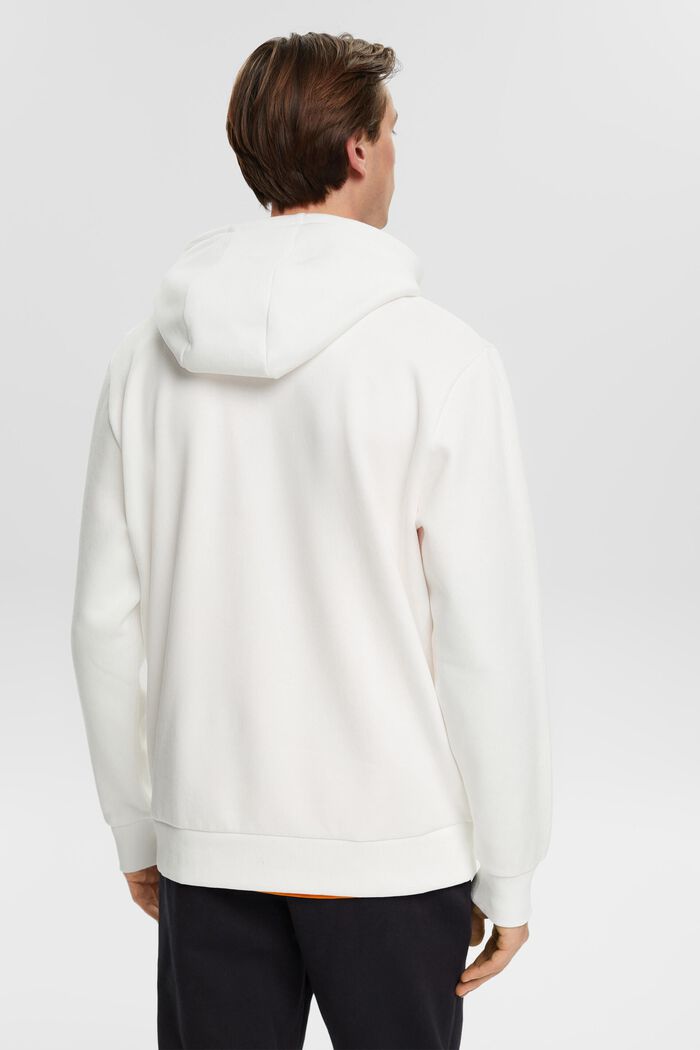 Hoodie with logo print, OFF WHITE, detail image number 3