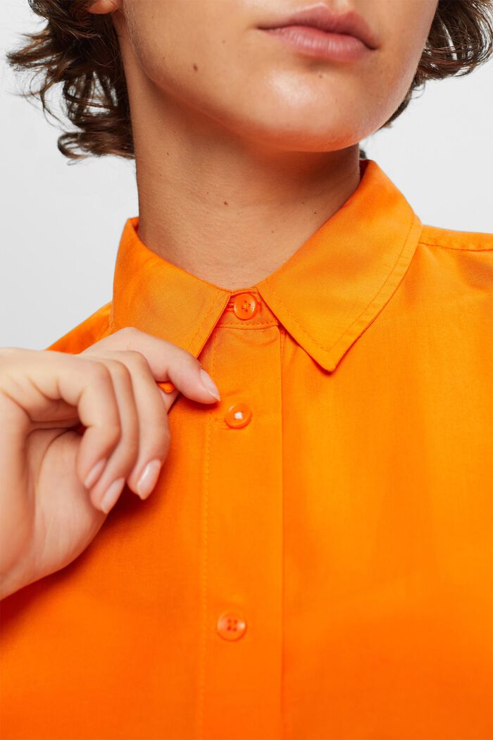 Oversized shirt blouse, BRIGHT ORANGE, detail image number 2