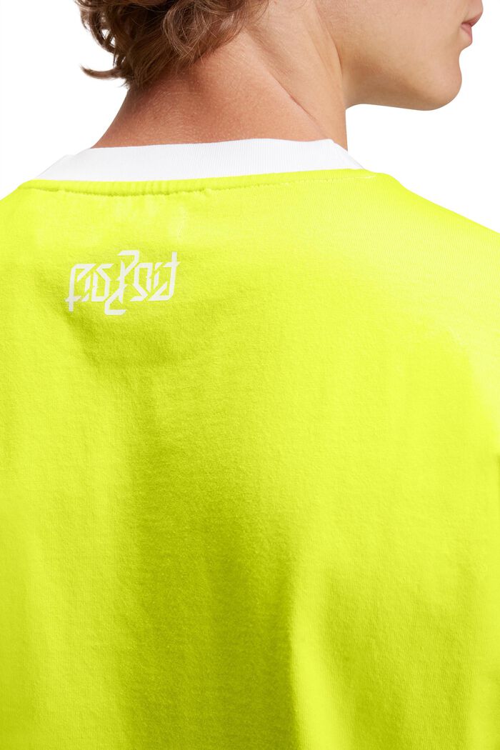 Relaxed Fit Neon Print Tee, LIME YELLOW, detail image number 3