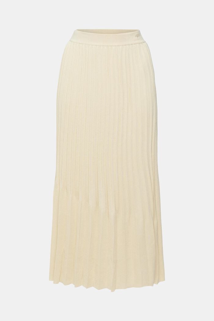 Pleated midi skirt, SAND, detail image number 6