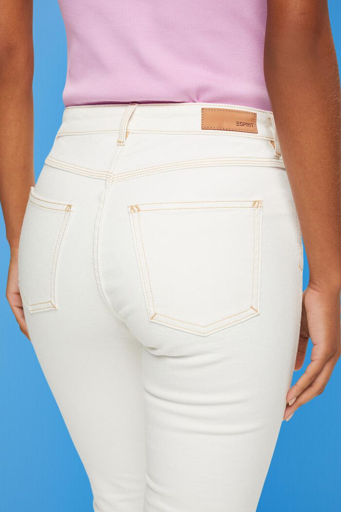 High-rise straight leg jeans, OFF WHITE, detail image number 4