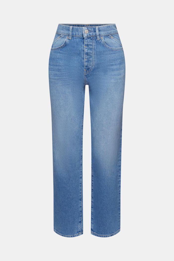 High-rise dad jeans, BLUE LIGHT WASHED, detail image number 7