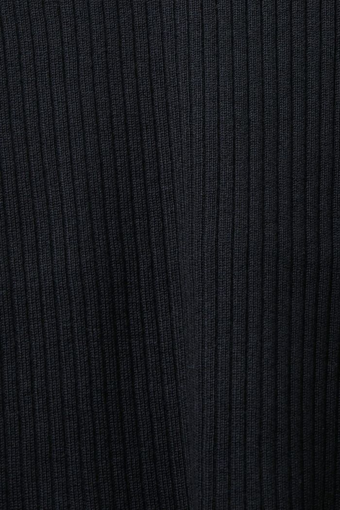 Ribbed roll neck jumper, BLACK, detail image number 5