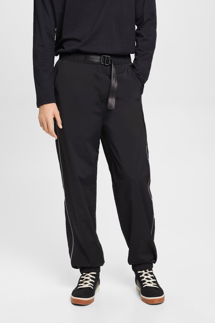 High-rise tapered fit track pants
