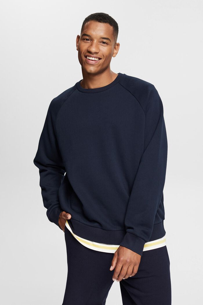 Sweatshirt with a zip pocket, NAVY, detail image number 0