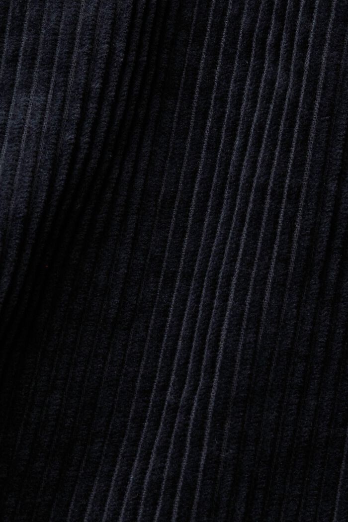 Oversized corduroy shirt, BLACK, detail image number 5
