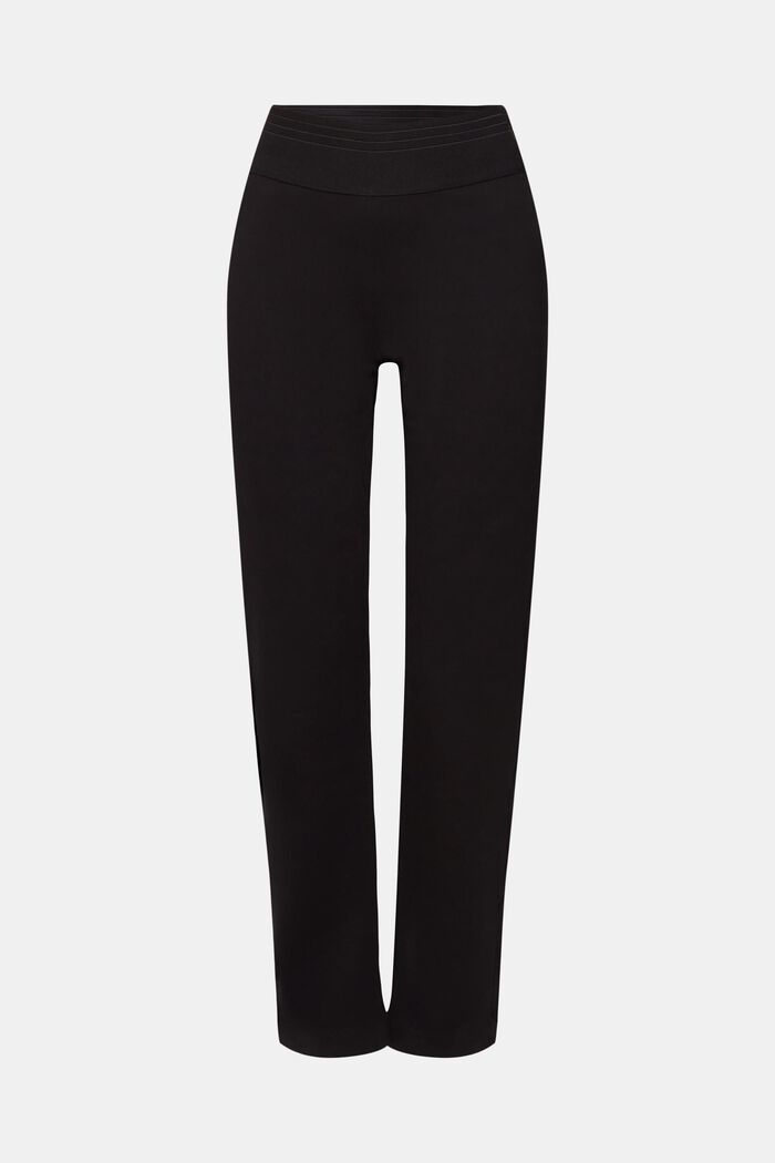 Split hem trousers with zip, BLACK, detail image number 7