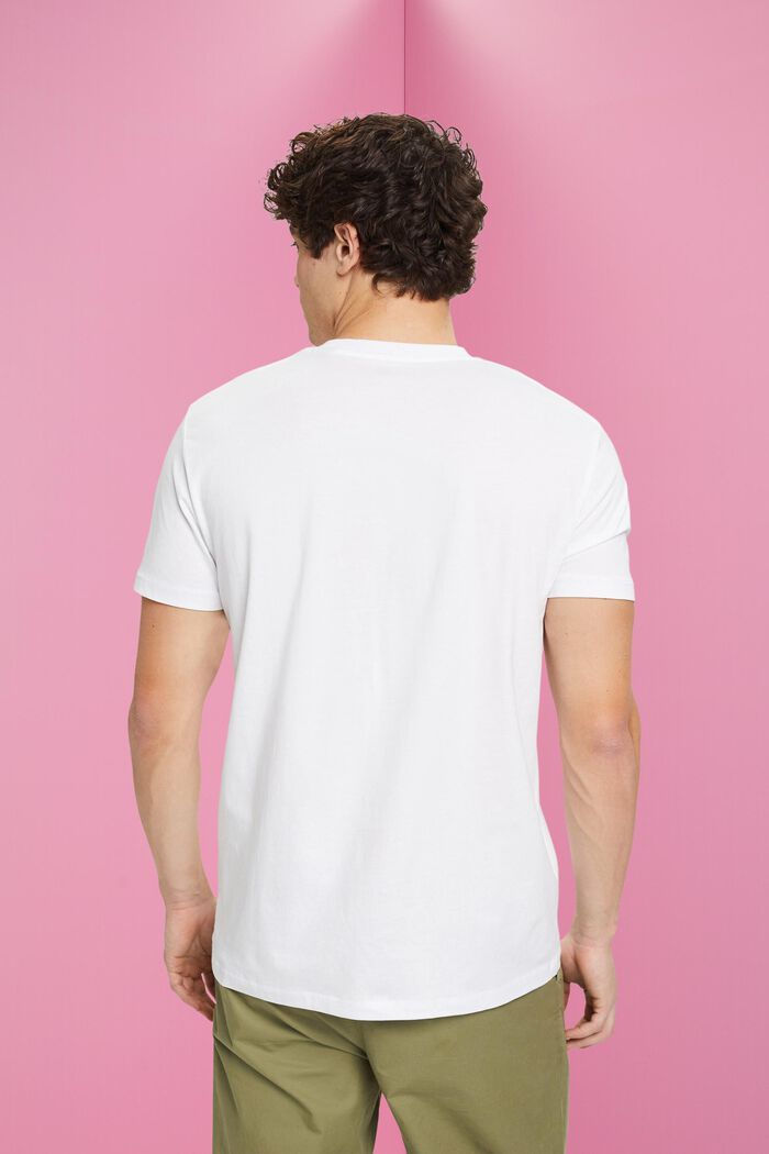 Sustainable cotton T-shirt with print, WHITE, detail image number 3