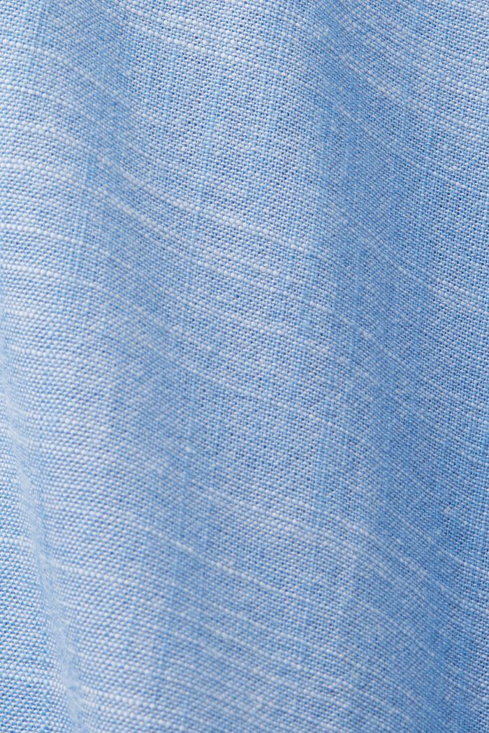 Cotton Button Down Shirt, LIGHT BLUE, detail image number 4