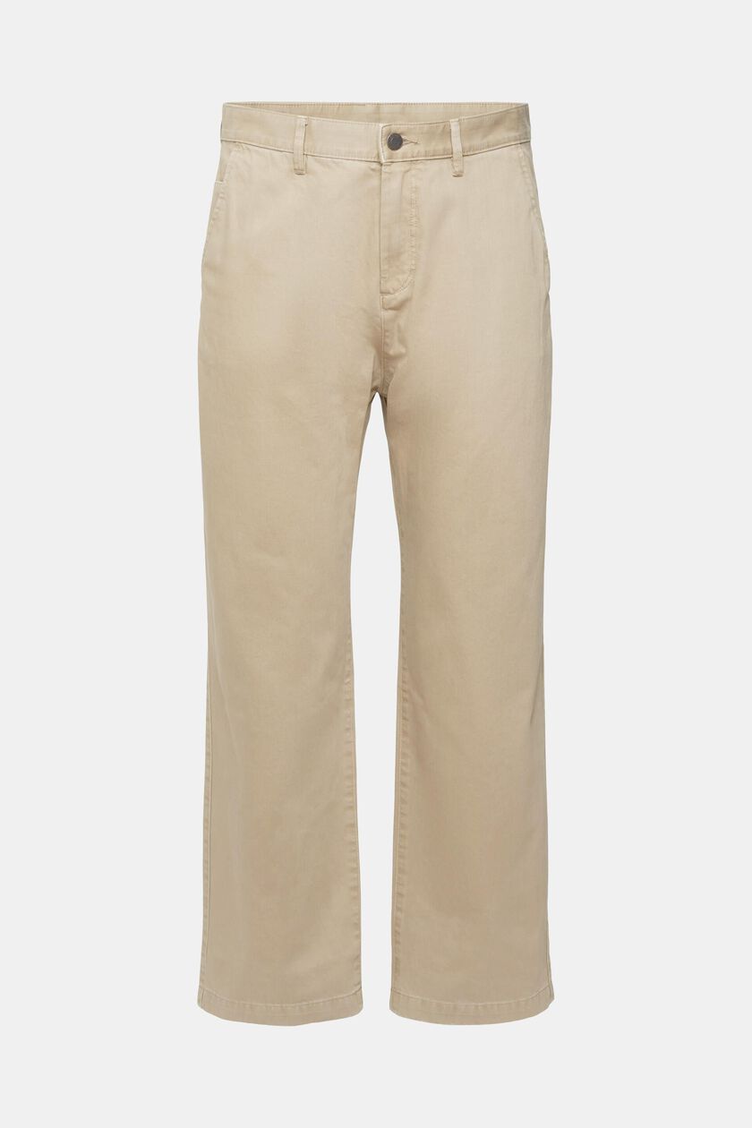 Wide leg, sustainable cotton trousers