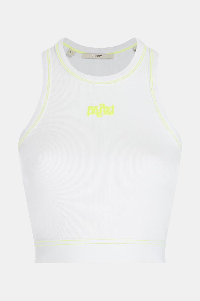 2-in-1 Neon Pop Print Logo Cropped Sweat Set, LIME YELLOW, detail image number 9