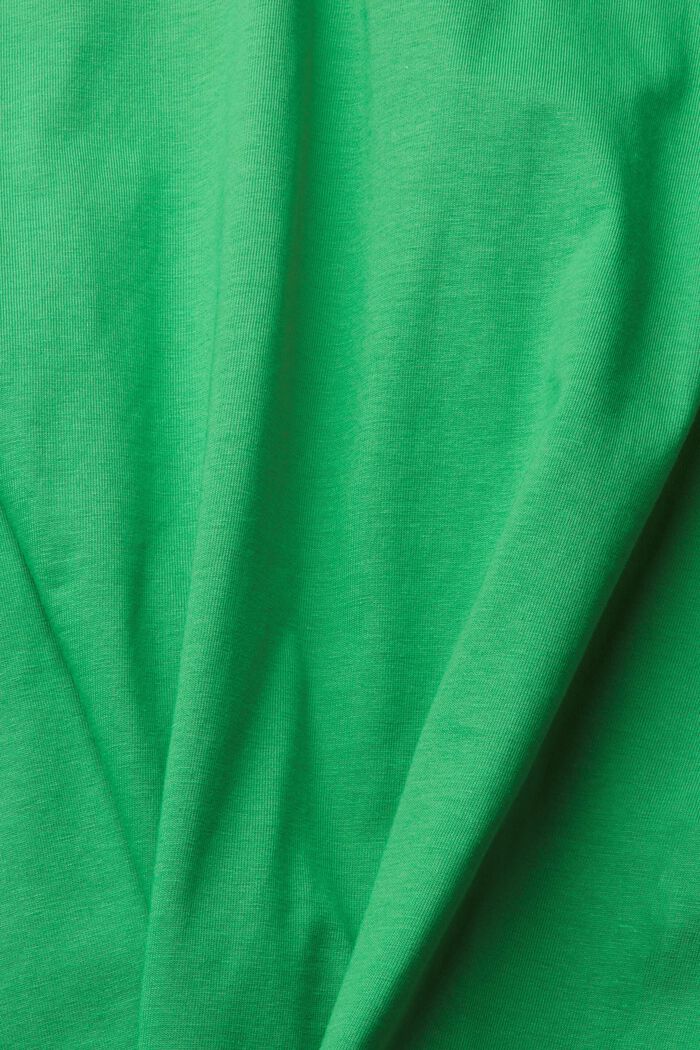 Jersey T-shirt with an embroidered logo, GREEN, detail image number 5