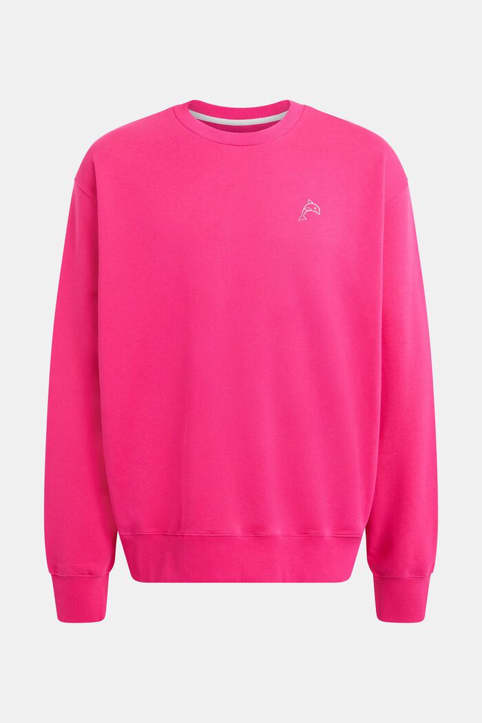 Color Dolphin Sweatshirt, PINK FUCHSIA, detail image number 4