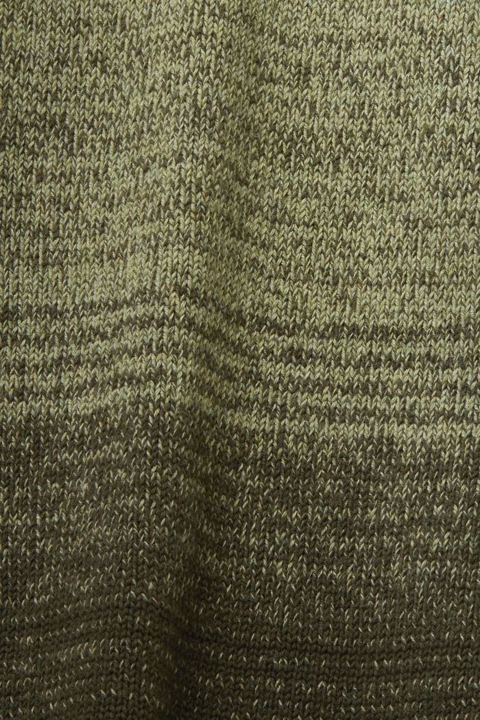 Degrade cotton jumper, KHAKI GREEN, detail image number 5
