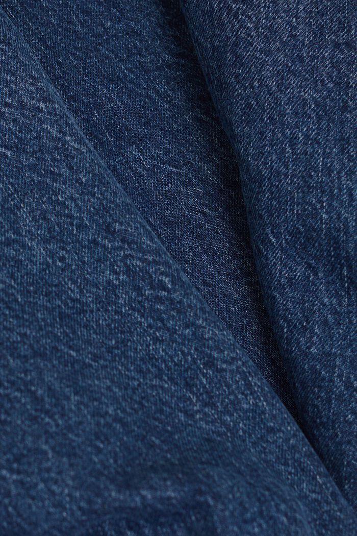 Mid-Rise Straight Jeans, BLUE MEDIUM WASHED, detail image number 6