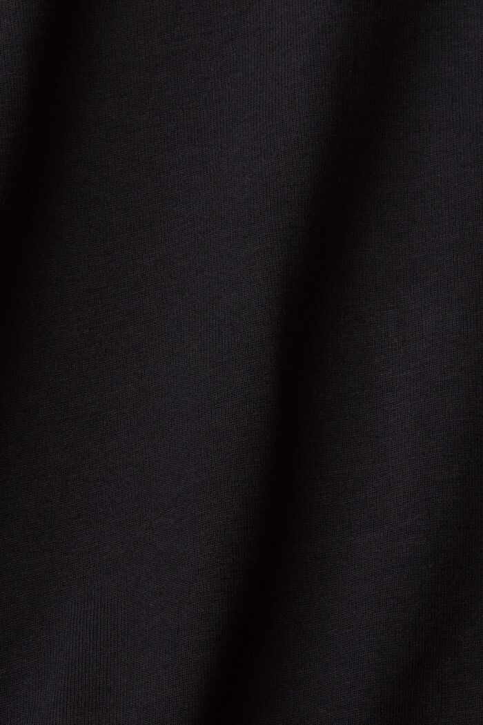 Long sleeve polo shirt, BLACK, detail image number 4