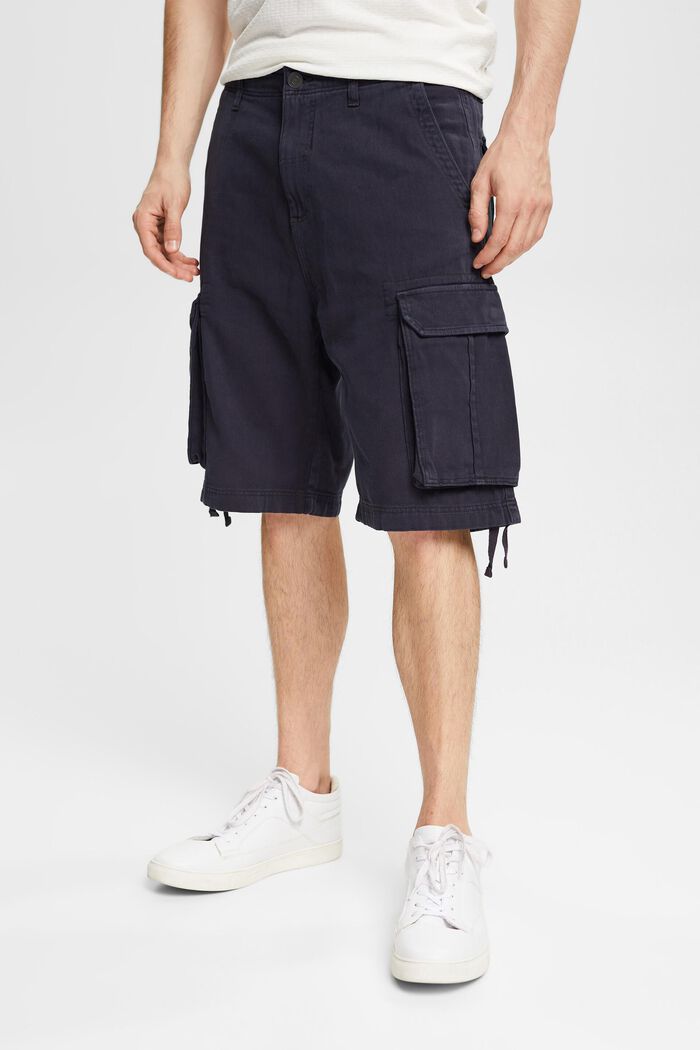 Cargo shorts made of sustainable cotton, NAVY, detail image number 0