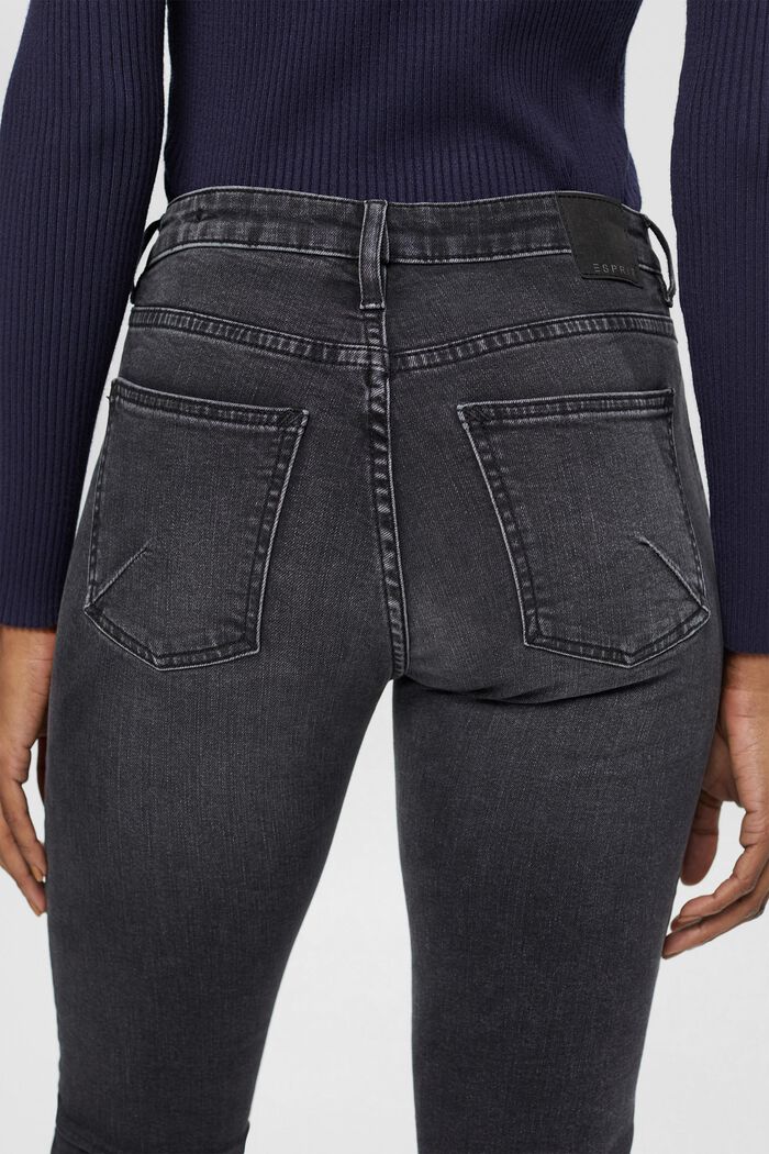 Mid-Rise Slim Jeans, BLACK MEDIUM WASHED, detail image number 4