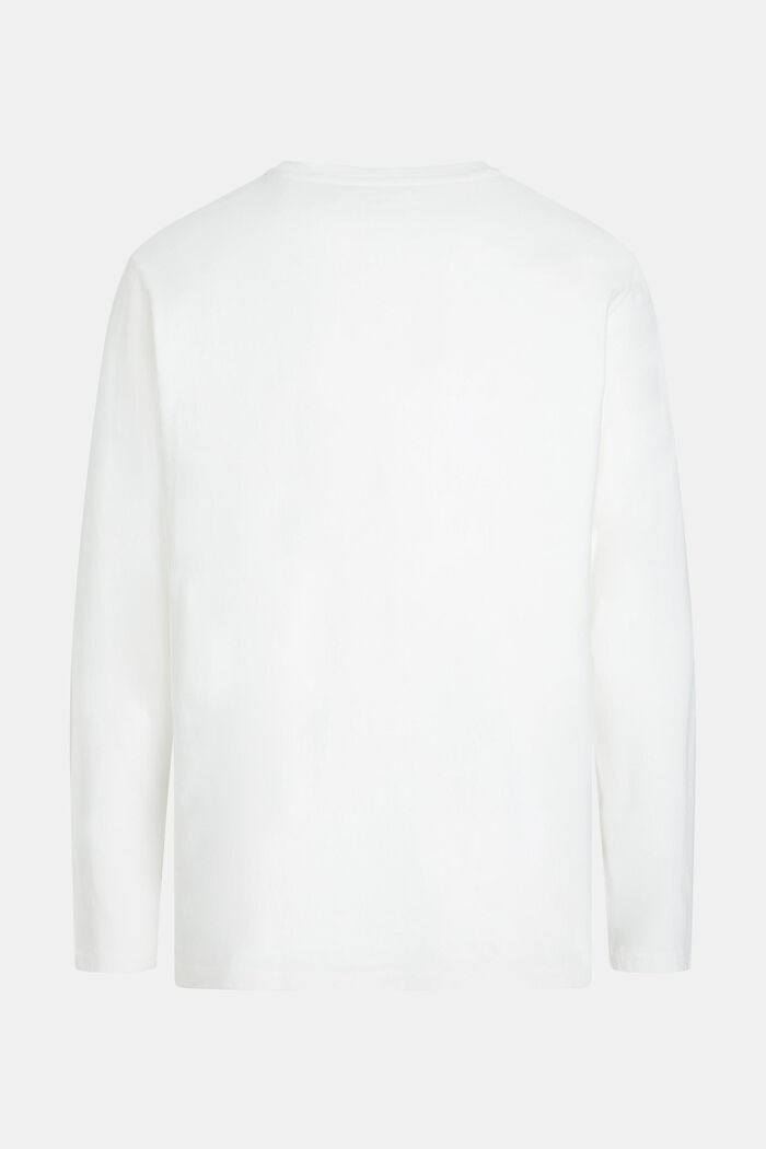 Regular solid jersey t-shirt, WHITE, detail image number 5