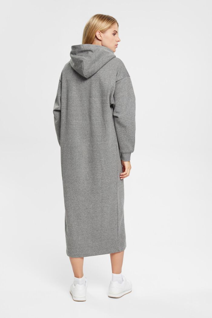 Longline hoodie dress, MEDIUM GREY, detail image number 4