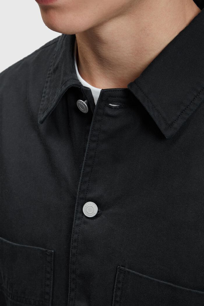 Relaxed fit heavy shirt, BLACK, detail image number 2