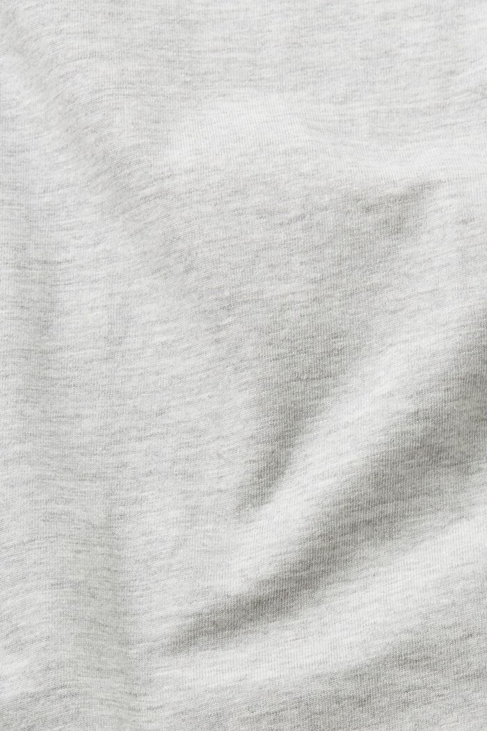Cotton blend T-shirt, LENZING™ ECOVERO™, LIGHT GREY, detail image number 6