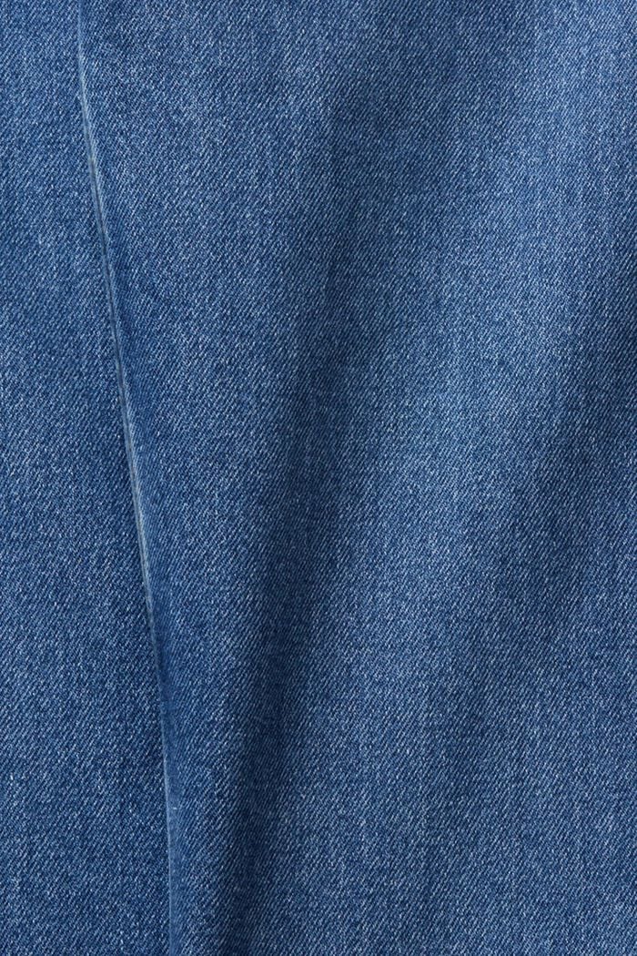 High Rise Straight Leg Jeans, BLUE MEDIUM WASHED, detail image number 6