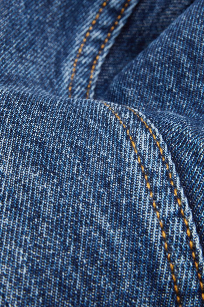 Straight-leg jeans made of sustainable cotton, BLUE DARK WASHED, detail image number 7