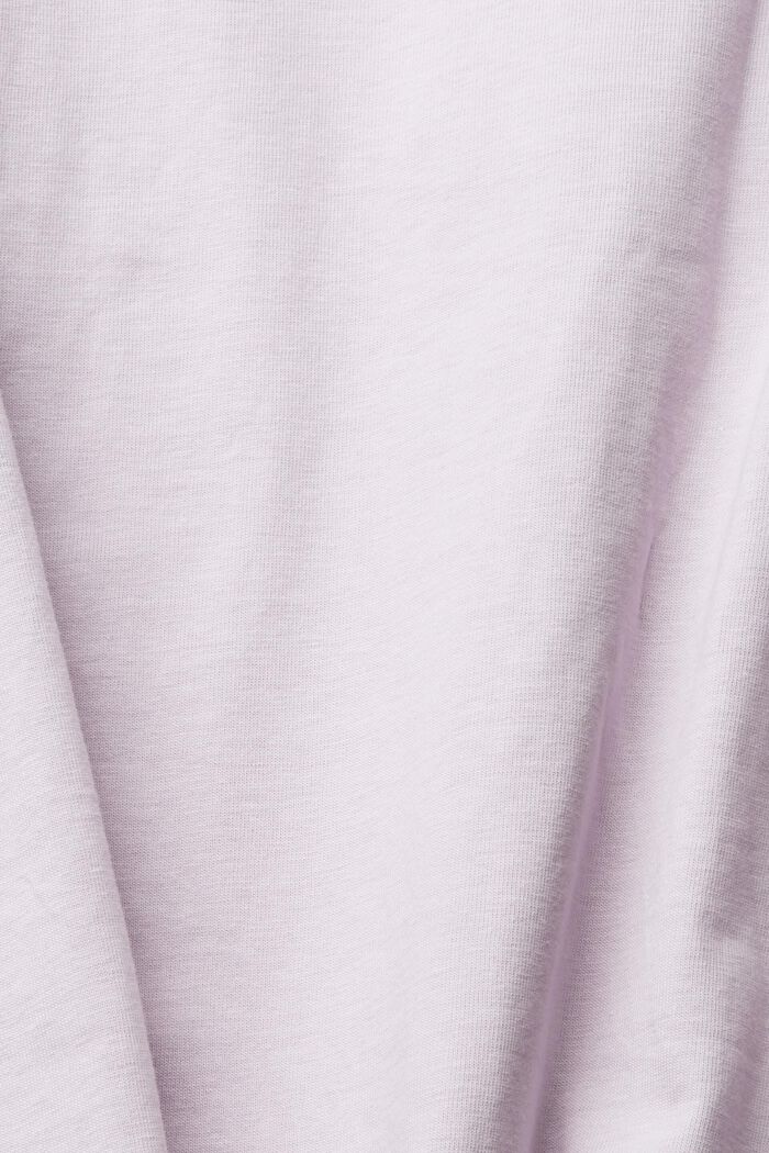 Jersey T-shirt with an embroidered logo, LAVENDER, detail image number 1