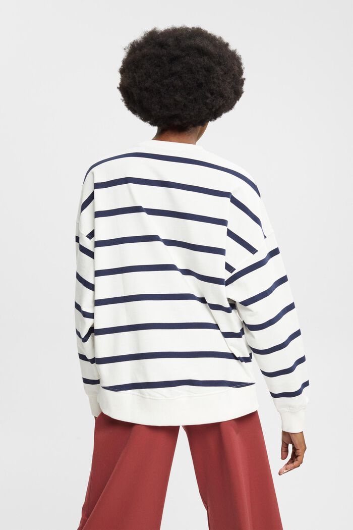 Striped sweatshirt, OFF WHITE, detail image number 3