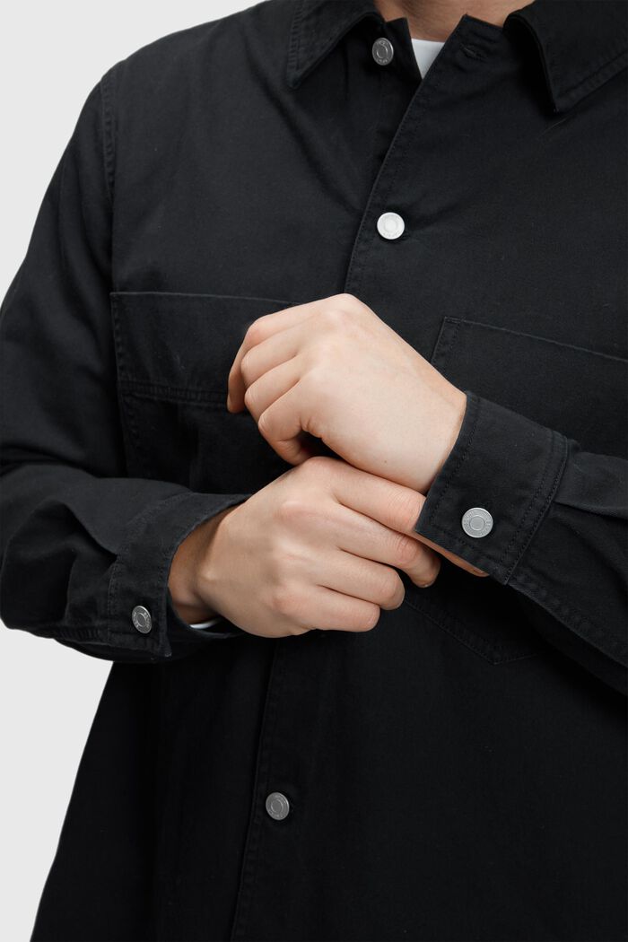 Relaxed fit heavy shirt, BLACK, detail image number 3