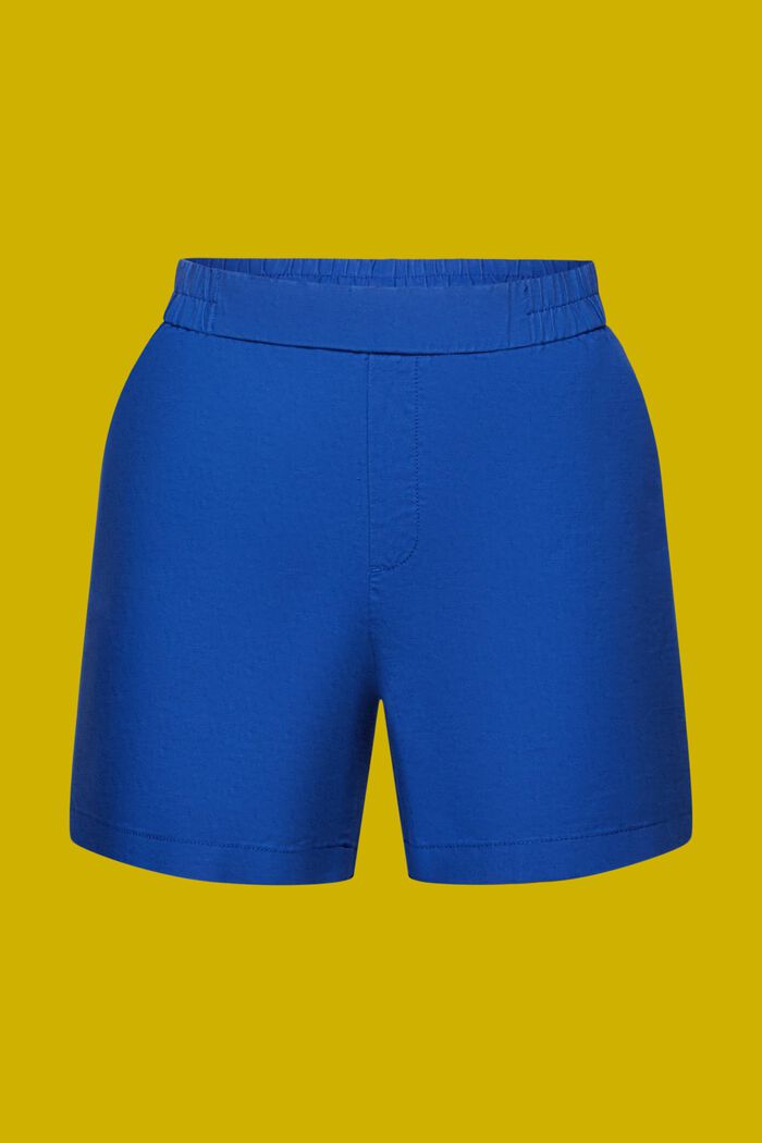 Pull-on shorts, linen-cotton blend, INK, detail image number 6
