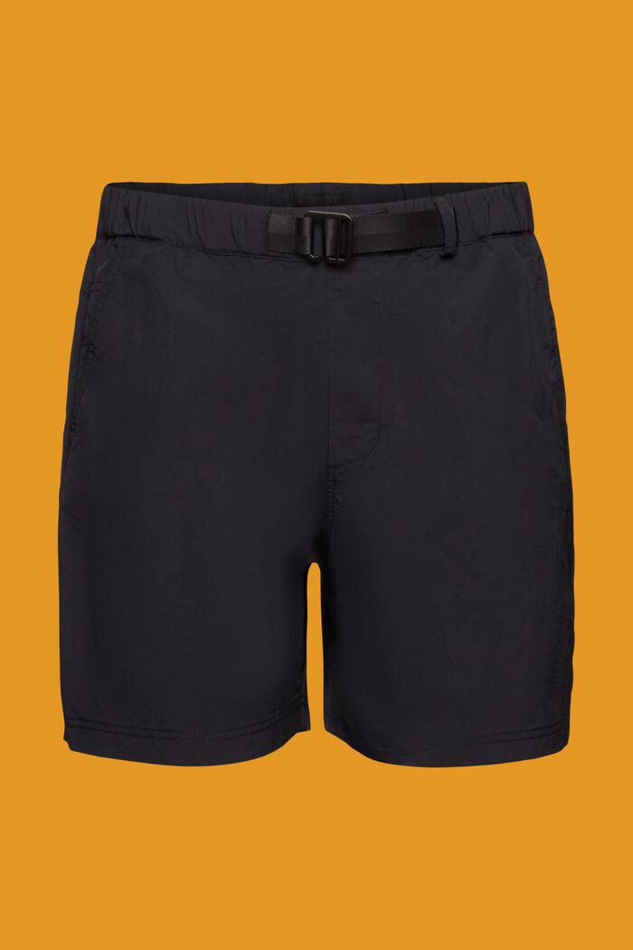 Shorts with integrated belt, BLACK, detail image number 7