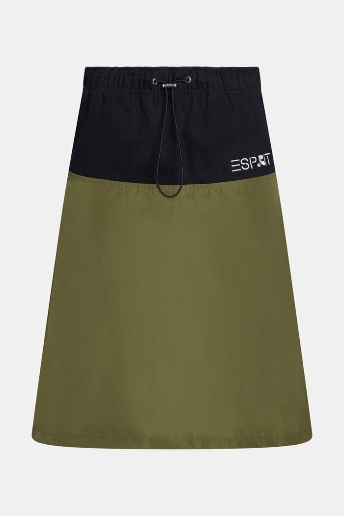 Mixed midi skirt, OLIVE, detail image number 4