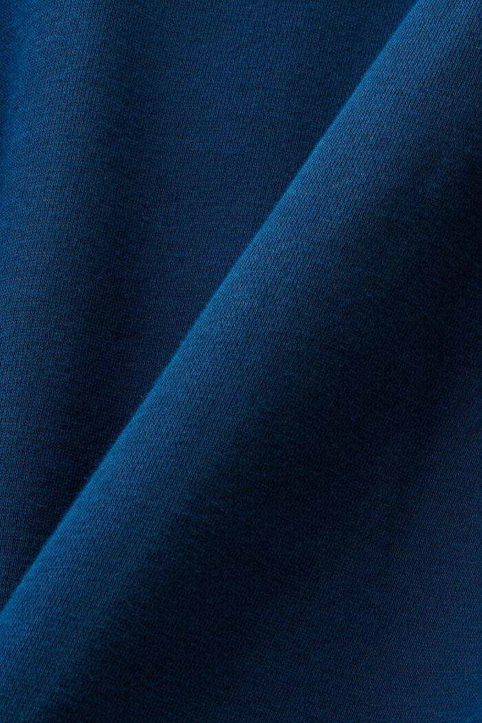 Logo Print Sweatshirt, PETROL BLUE, detail image number 6