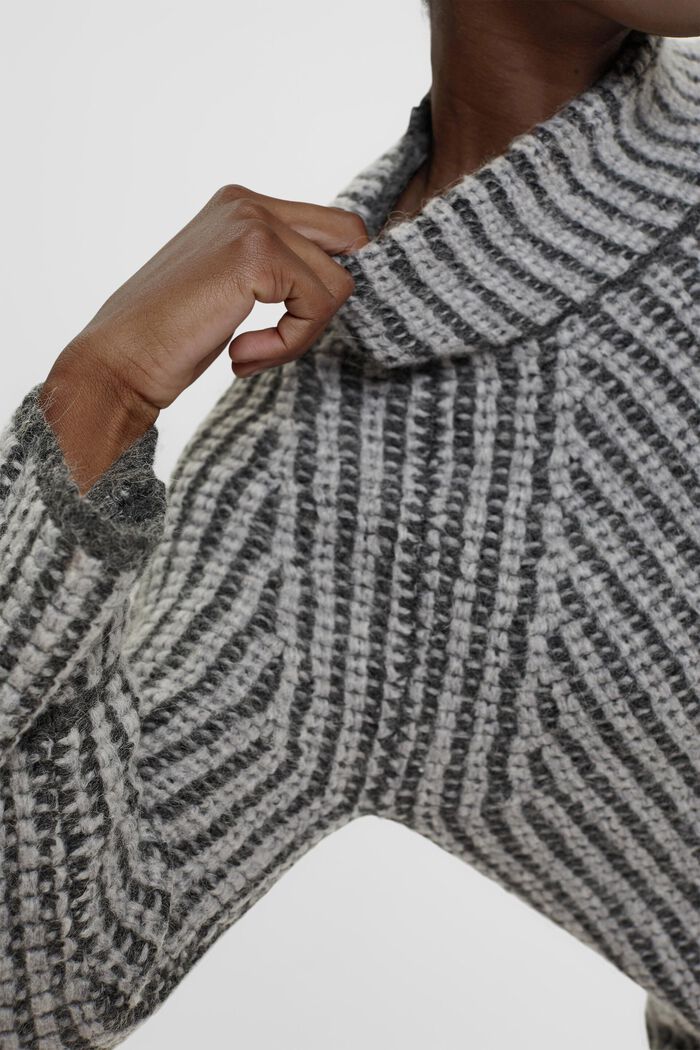 Chunky knit jumper with alpaca, MEDIUM GREY, detail image number 2