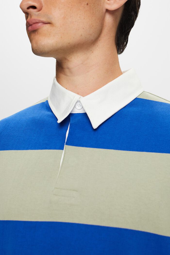 Striped Rugby Shirt, BRIGHT BLUE, detail image number 2