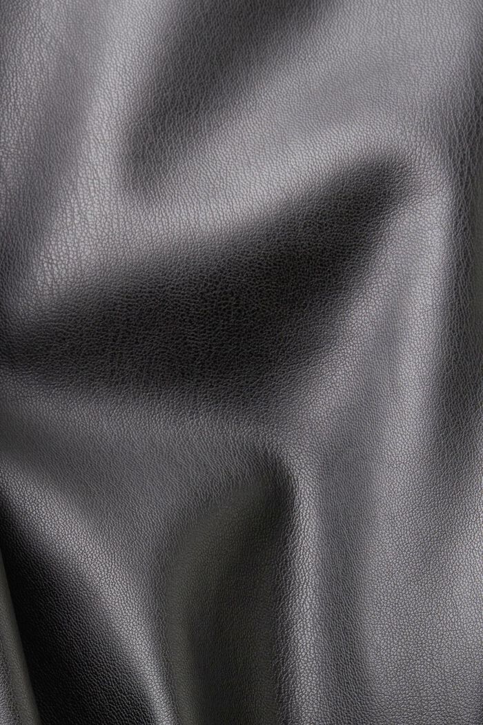 Faux leather midi skirt, BLACK, detail image number 1