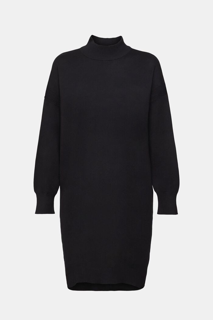 Knitted midi dress, BLACK, detail image number 5