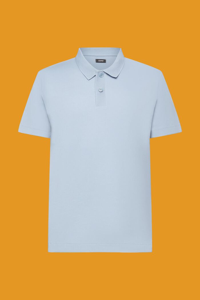 Pima cotton polo shirt, LIGHT BLUE LAVENDER, detail image number 5