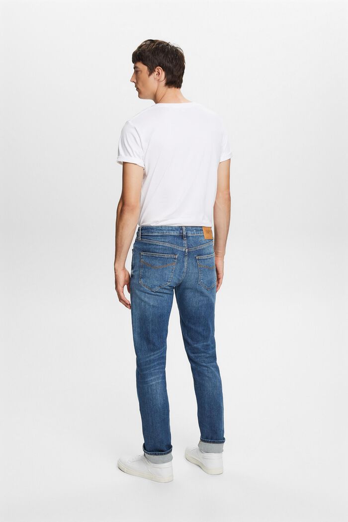 Mid-Rise Straight Jeans, BLUE MEDIUM WASHED, detail image number 3
